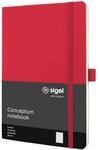 Sigel Conceptum Premium Notizbuch A5 kariert rot Softcover | CO324, 194...