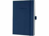 SIGEL CO656 Premium Notizbuch kariert, A5, Hardcover, blau, aus nachhaltigem...