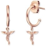 Engelsrufer Damen Ohrring Stecker Schutzengel aus ros&eacute;vergoldetem Sterling Silber -