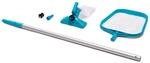 INTEX 3-tlg Pool Reinigungsset Pool Vakuumsauger mit Alu-Teleskopstange 2,39m mit