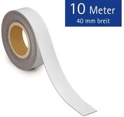 MAUL Kennzeichnungsband wei&szlig; Magnetisch beschriftbar 10 m x 4 cm