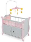 Bayer Chic 2000 - Puppenbett mit Mobile, Puppenm&ouml;bel, Puppenzubeh&ouml;r, Puntos grau