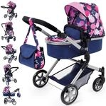 Bayer Design 18169AA Puppenwagen City Neo mit Tasche, h&ouml;henverstellbarer Griff,