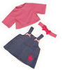Bayer Design 83853AA Kleidung für Puppen 33-38cm, Jeanskleid mit Shirt,...