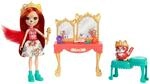 Enchantimals GYJ05 - Royaler Frisiertisch Spielset, mit Fabrina Fox Puppe (ca. 15,2