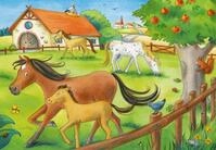 Ravensburger Puzzle Ferien auf dem Pferdehof - 2x12 Teile Puzzle ab 3 Jahre |...