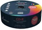 MediaRange CD-R 700MB 80 Min 25er-Pack, 52x, Inkjet bedruckbar wei&szlig;