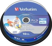 Verbatim BD-R SL Datalife, Blu-Ray-Disk 25 GB - 6-fache Brenngeschwindigkeit -