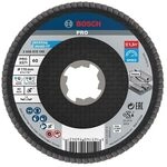 Bosch 1x PRO Metal X571 F&auml;cherschleifscheibe, abgewinkelte Ausf&uuml;hrung f&uuml;r X-Lock
