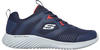 Skechers Herren Bounder High Degree Sneaker, Navy Mesh Synthetic Red Trim, 39 EU