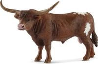 Schleich Farm World | Texas Longhorn Bulle 13866 | 8 x 14 x 9 cm | Spielfigur...