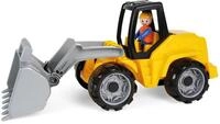 Lena 04412 - Truxx Schaufellader, ca. 37 cm und Spielfigur, Blau, Silber