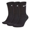 Nike Unisex Everyday Cushion Crew Training (3 Pairs) Socken, Black/White, XL EU