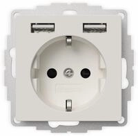 2USB - Unterputz-USB-A Steckdose chargeMAX 12 W (2,4 A) - 32 mm Tiefe -