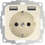 2USB inCharge Pro SI Schutzkontakt Steckdose mit integriertem USB Ladeger&auml;t...