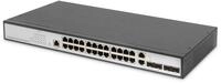 DIGITUS Gigabit Ethernet Layer 2 Switch 24-Port 2x RJ45/SFP-Combo + 2 x SFP