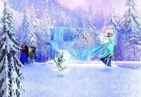 Komar - Disney - Fototapete FROZEN FOREST- 368 x 254 cm, Tapete, Wand Dekoration,