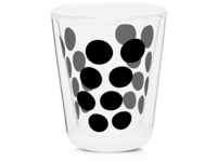 ZAK Dot Dot doppelwand Glas 20 cl, schwarz