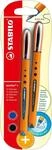 STABILO - Tintenroller - worker+ | medium, 2er Pack, blau, schwarz