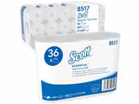 Scott Essential Toilettenpapierrollen 8517 – 2-lagiges Toilettenpapier – 6