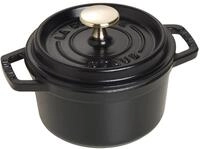 STAUB Cocotte, Gusseisen Br&auml;ter mit Deckel, Rund, 14 cm, 0,8 L, Alle Herdarten inkl
