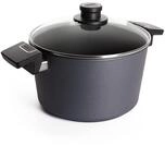 WOLL &ndash; Diamond Lite Topf &Oslash; 24 cm, 5,0 Liter mit Glasdeckel & 2 Seitengriffen...