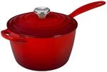 Le Creuset Signature Stielkasserolle aus Gusseisen, Rund, &Oslash; 20 cm, 2,5 l, F&uuml;r alle