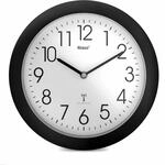 Mebus Analoge Funk-Wanduhr 25 cm gro&szlig; | Leicht lesbar & lautlos in Wei&szlig; |...