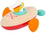 small foot Wasserspielzeug Aufzieh-Kanu Pelikan aus Holz, Aufziehspielzeug f&uuml;rs