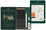 Faber-Castell - Bleistifte Set Pitt Graphite Matt 11-teilig | Mit 8 Bleistiften,
