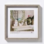 walther design Bilderrahmen grau 40 x 40 cm mit Passepartout, Stockholm EA444D