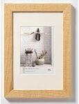 walther design Bilderrahmen natur 30 x 45 cm mit Passepartout, Home Holzrahmen HO045H