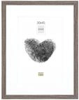 Deknudt Frames Bilderrahmen mit Passepartout - Grau Holzfarbe - S66KH3 P1 30x40cm