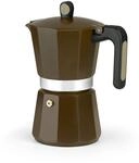 Monix New Cream | Italienische Kaffeemaschine aus Aluminium 9 Tassen 