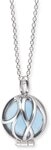 Engelsrufer Damen Halskette aus Sterling Silber und Blauer Achat Kraftstein Kugel