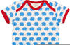 Loud + Proud Unisex - Baby T-Shirts Tierdruck 204, Blau (sky sk), 62/68