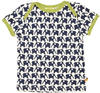 Loud + Proud Unisex - Baby T-Shirts Tierdruck 204, Blau (Marine ), 74/80