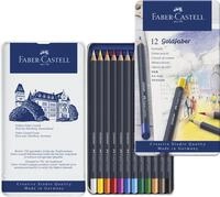 FABER-CASTELL - Farbstifte Set Goldfaber 12-teilig, mit &Ouml;lkreidemine |...