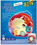 folia 68104 - Laternen - Bastelset, Monster, inklusive Laternenstab und LED-Licht