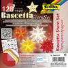folia 899/0707 - Bastelset Bascetta Stern, aus Transparentpapier für 4 Sterne,...