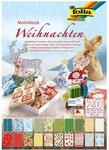 folia 47249 - Motivblock Weihnachten, 270 g/qm, ca. 24 x 34 cm, 20 Blatt...