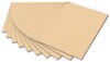 folia 6410 - Tonpapier chamois, DIN A4, 130 g/qm, 100 Blatt - zum Basteln und