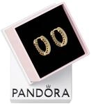 PANDORA SHINE Ohrringe "Creolen" gelbvergoldet, Zirkonia 266317C01