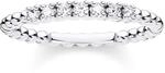 THOMAS SABO Ring Kugeln mit wei&szlig;en Steinen silber 925 Sterling Silber