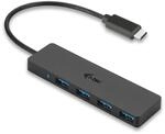 i-tec USB-C Slim Passive HUB 4 Port ohne Netzadapter, 4X USB 3 Port f&uuml;r den