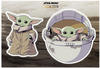 Komar Mandalorian Deco-Sticker | Star Wars The Child | Baby Yoda, Dekoration,
