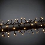 Konstsmide Micro LED B&uuml;schellichterkette Cluster, schwarz, 30V Innentrafo, 200