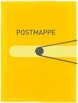 herlitz Gummizugmappe A4 Postmappe gelb | transparente Sammelmappe mit Gummizug...