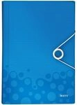 Leitz 45890036 F&auml;chermappe WOW, A4, 6 F&auml;cher, PP, blau metallic