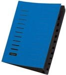 Pagna Ordnungsmappe 12-teilig aus Pressspan, 4005902, 1 St&uuml;ck,blau